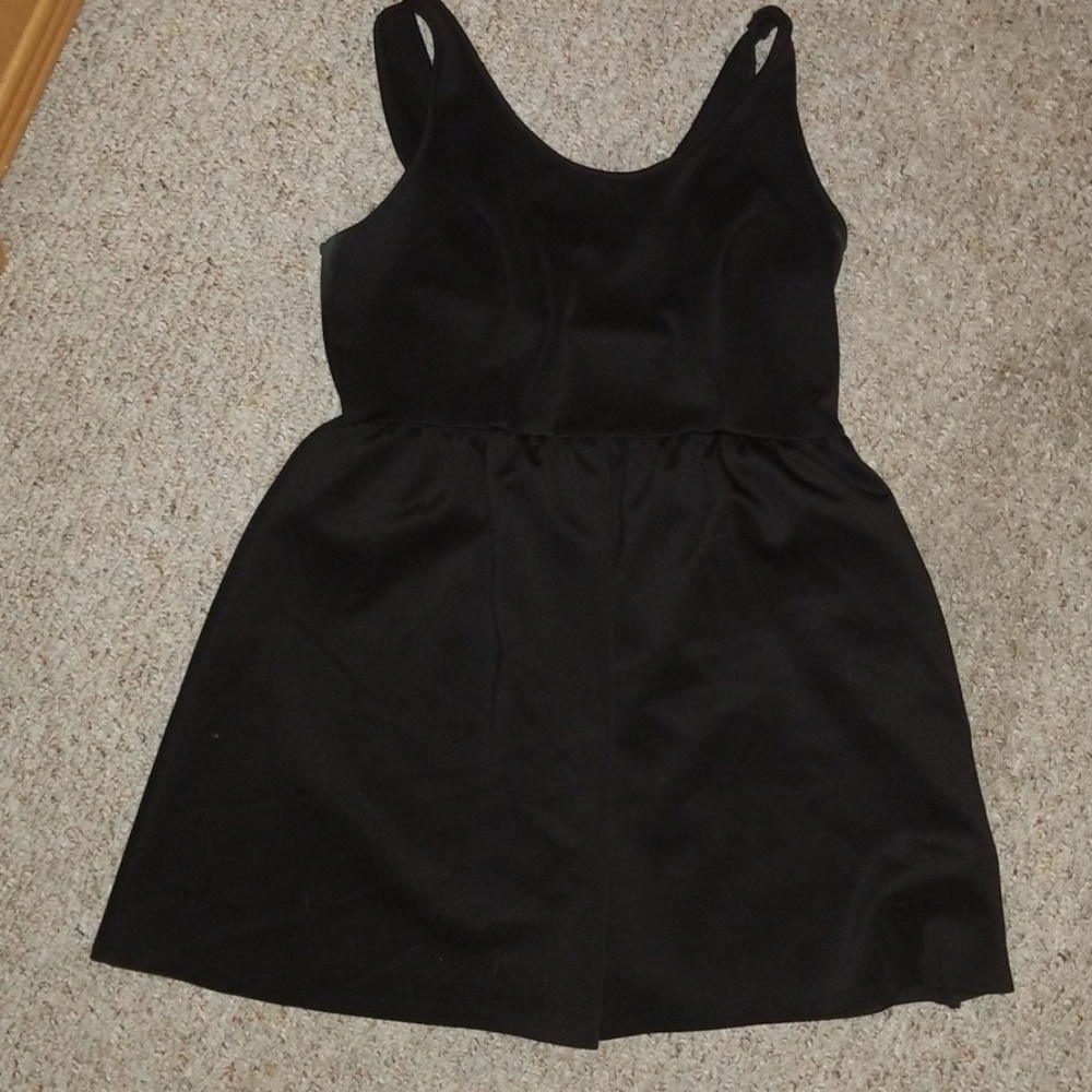 Black skater dress